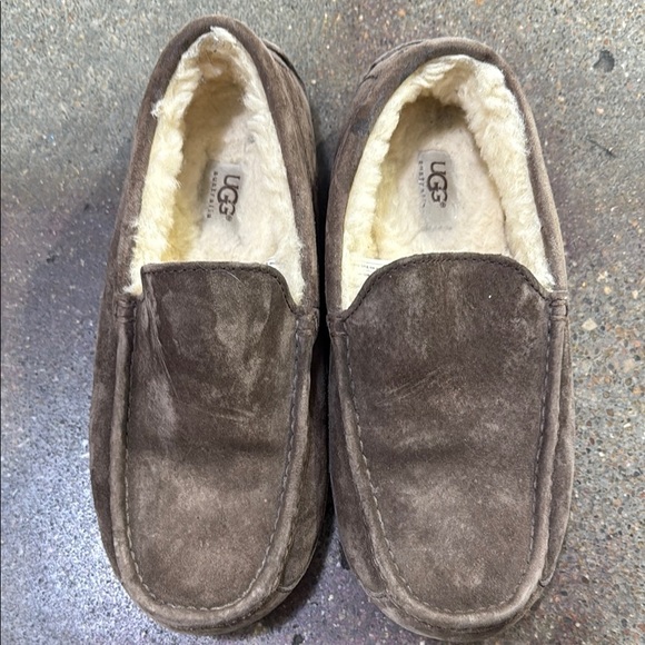 UGG Brown Suede Slip-On Loafers - Picture 1 of 4